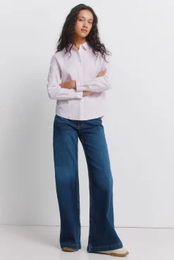 Camisa plisada manga larga