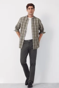 Camisa popel&iacute;n cuadros