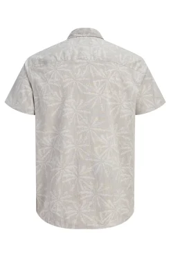 Camisa popel&iacute;n manga corta