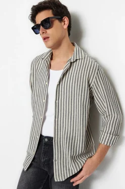 Camisa rayas de manga larga