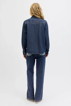 Camisa regular fit denim