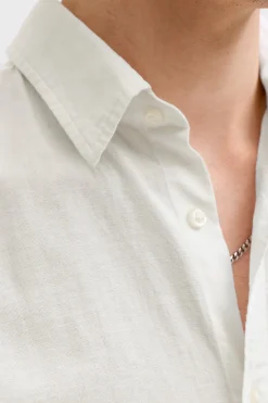 Camisa regular fit lino