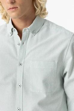 Camisa Regular Fit Oxford Rayas