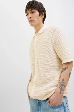 Camisa relaxed fit punto