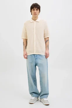 Camisa relaxed fit punto