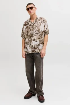 Camisa relaxed fit viscosa