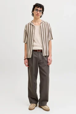 Camisa relaxed viscosa rayas