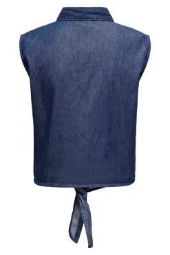 Camisa sin mangas nudo