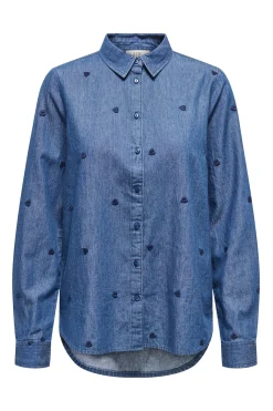 Camisa vaquera bordada