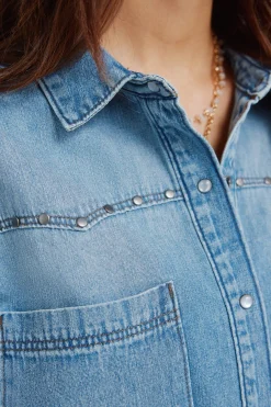 Camisa vaquera canes&uacute;