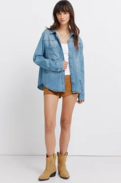 Camisa vaquera canes&uacute;