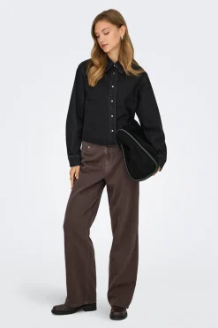 Camisa vaquera cropped