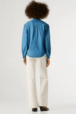 Camisa vaquera manga larga