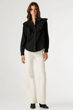 Camisa vaquera manga larga