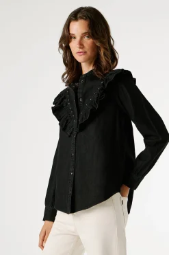 Camisa vaquera manga larga