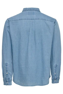 Camisa vaquera manga larga