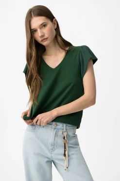 Camiseta casual manga corta