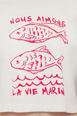 Camiseta corta texto