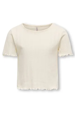 Camiseta cropped ni&ntilde;a