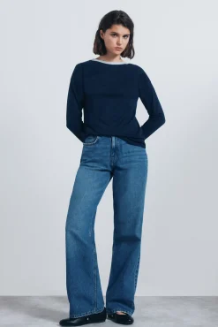 Camiseta cuello lurex