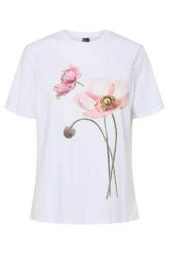 Camiseta de manga corta con print frontal