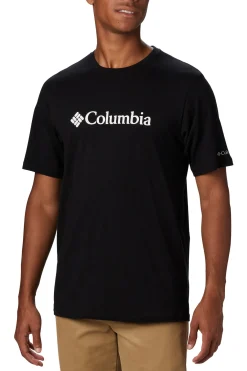 Camiseta de manga corta de algod&oacute;n org&aacute;nico Basic Logo&trade; de Columbia para hombre