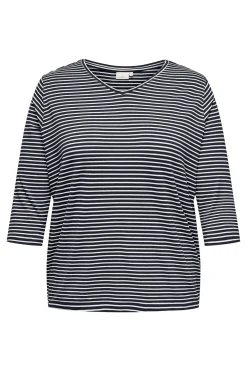 Camiseta de rayas talla grande