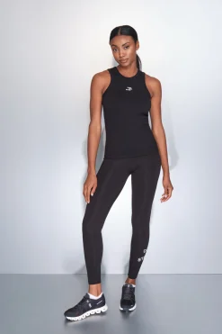 Camiseta halter algod&oacute;n canal&eacute; negro