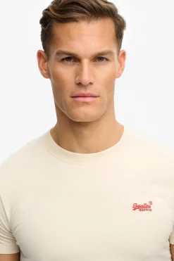 Camiseta manga corta b&aacute;sica con logotipo peque&ntilde;o