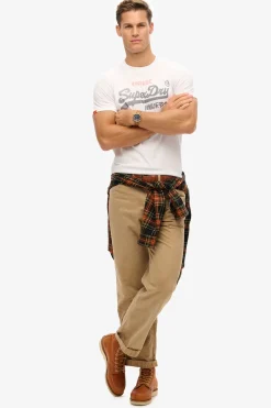 Camiseta manga corta b&aacute;sica con logotipo grande