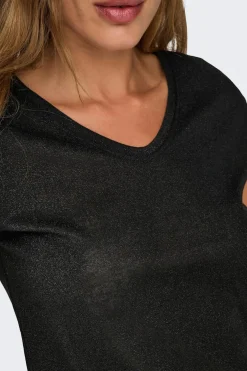 Camiseta manga corta de lurex