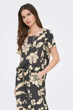 Camiseta manga corta estampada