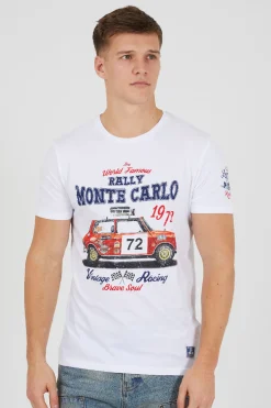 Camiseta manga corta estampada