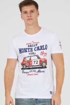 Camiseta manga corta estampada