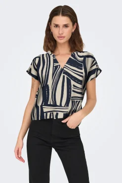 Camiseta manga corta fluida