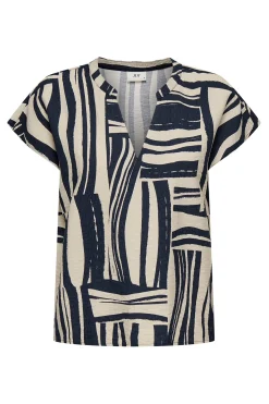 Camiseta manga corta fluida