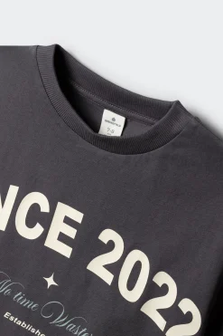 Camiseta manga corta gr&aacute;fico ni&ntilde;o