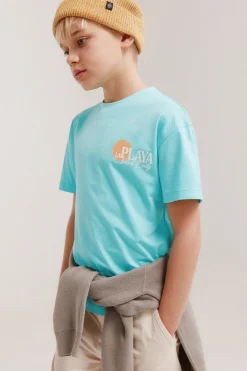 Camiseta manga corta la playa ni&ntilde;o