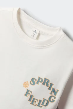 Camiseta manga corta logo ni&ntilde;o