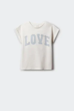 Camiseta manga corta love niña