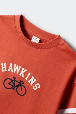 Camiseta manga corta rayas ni&ntilde;o