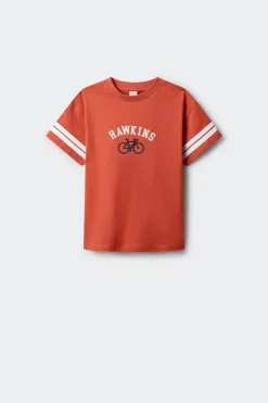 Camiseta manga corta rayas ni&ntilde;o