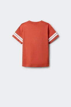 Camiseta manga corta rayas ni&ntilde;o