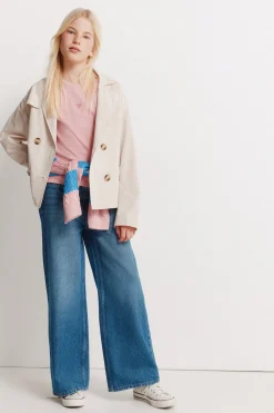 Camiseta manga corta rib ni&ntilde;a