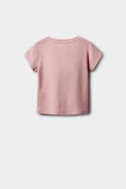 Camiseta manga corta rib ni&ntilde;a