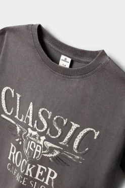 Camiseta manga corta rocker ni&ntilde;a