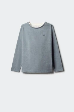 Camiseta manga larga básica niño