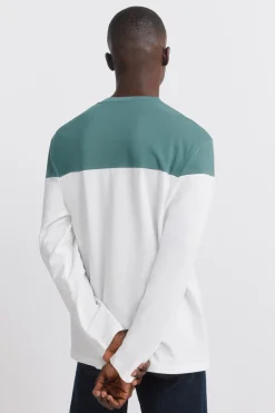 Camiseta manga larga bloque color