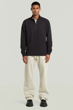 Camiseta manga larga, cierre cremallera