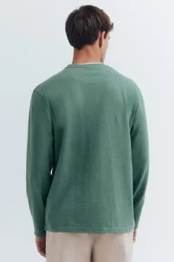 Camiseta manga larga doble melange